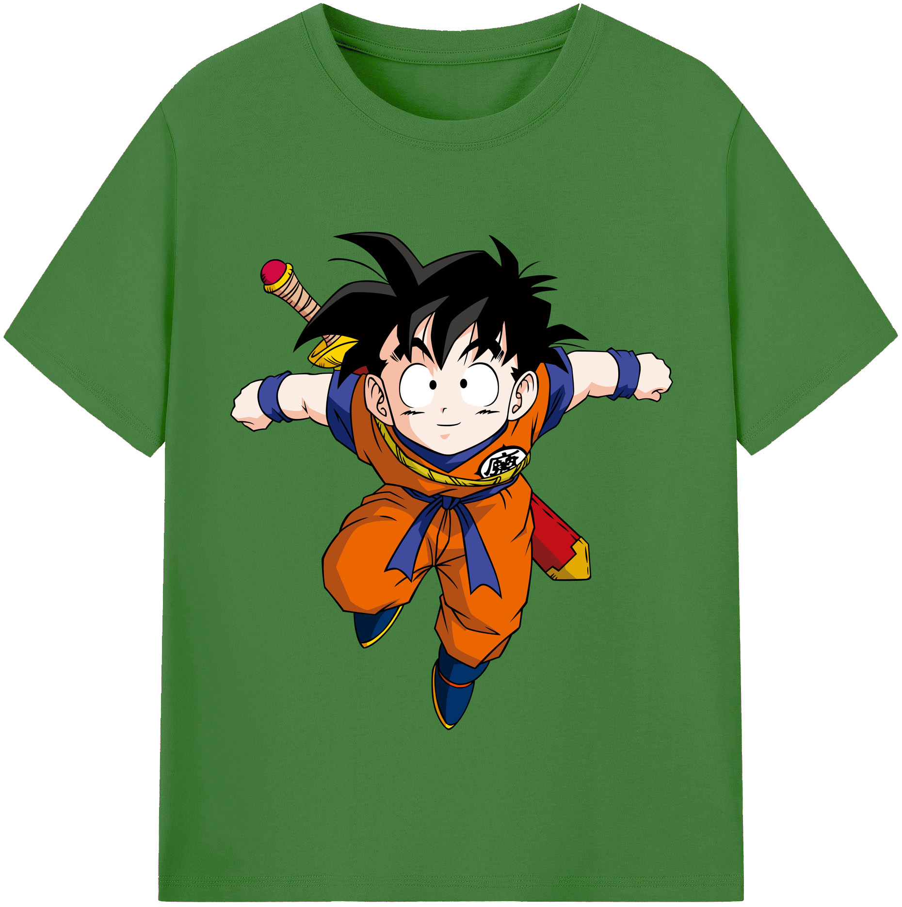（画像用） ドラゴンボール 孫悟空（そん ごくう）Son Goku カカロット DRAGON BALL Kakarotto レディースカジュアルプリントTシャツ（綿100％）